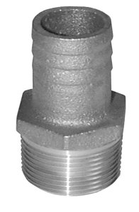 GROCO Straight Pipe to Hose Adapter 1-1/2